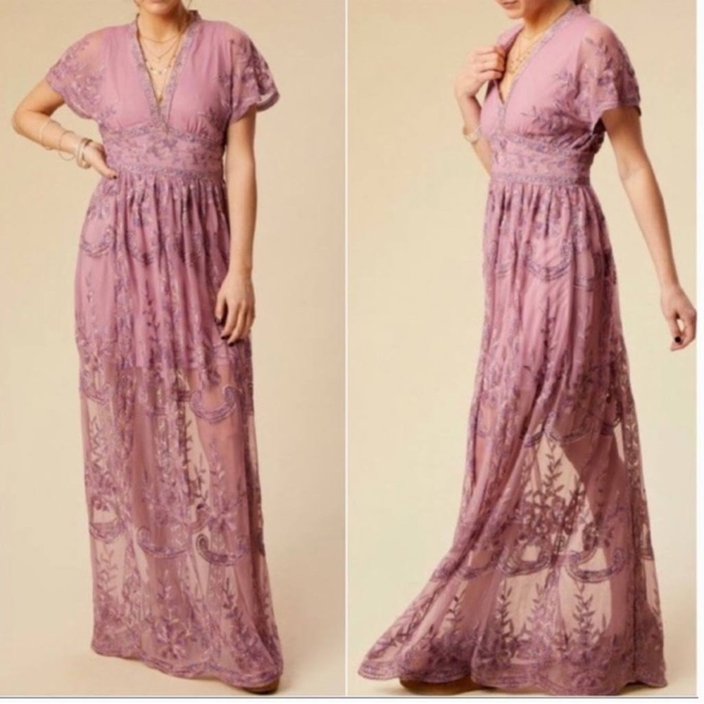 Altar’d State Purple Lilac Maxi Dress